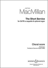 Short Service SATB Choral Score cover